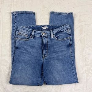 Good American Blue Straight Leg Jeans